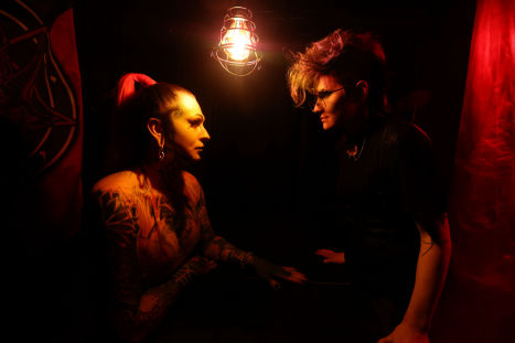 Madame Ouija and Adalind Gray in Red Umbrella