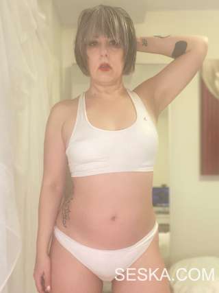 Solo Sex in My White Bra and Thong