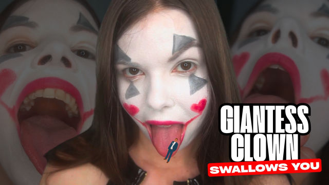 Giantess Clown Eats You: Sensual Vore POV