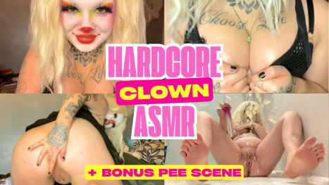 Hardcore Clown ASMR – Peeing, Anal Play, Dildo, Feet