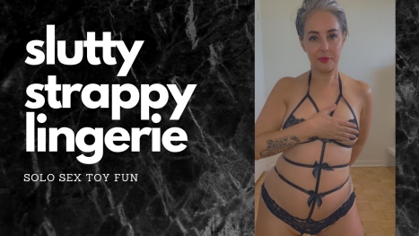 Seska in  Strappy Lingerie
