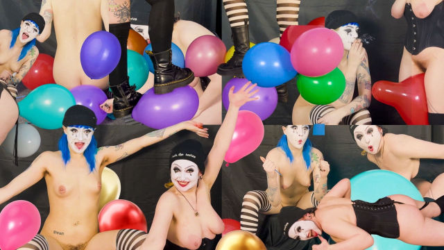 Hairy Nude Mimes Pop Balloons