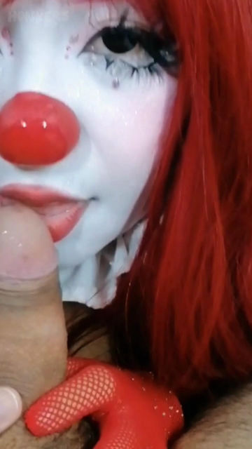 Shy Chilean Clowngirl Sucks Your Cock POV