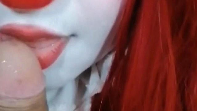 Shy Chilean Clowngirl Sucks Your Cock POV