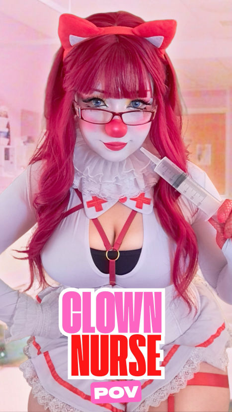 Clown Nurse POV: Boobee Takes Your Milk Sample
