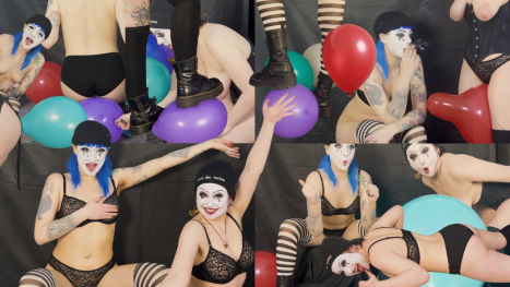 Hairy Nude Mimes Pop Balloons