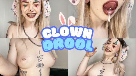 Cute Clown Tongue Drool and Spit Play