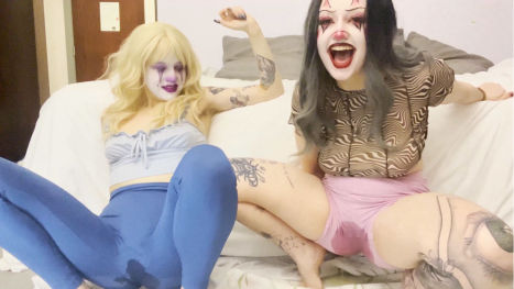 Clown Girls Lose Control: Desperate Wetting