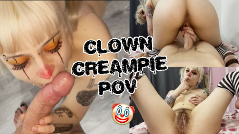 Cute Clowngirl Creampied POV