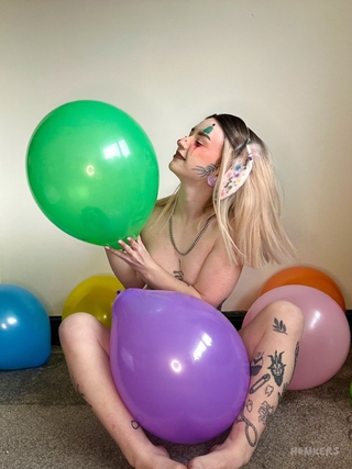 Balloon Bunny Part 2: Foxx Humps Straddles and Bares All